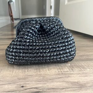 Never used, hand made off Etsy! Gorgeous black raffa clutch.